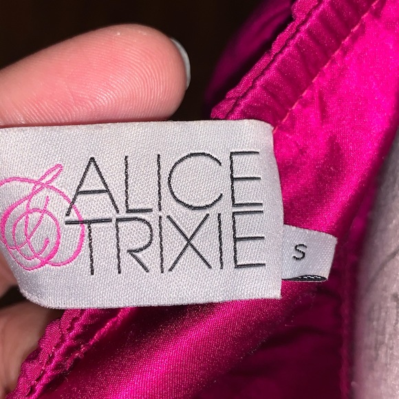 Alice & Trixie fuschia strapless dress - Picture 5 of 5